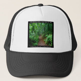 National Park Anniversary Hot Springs Mt Trail Trucker Hat