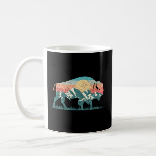 National Park Bison Landscape Buffalo Coffee Mug