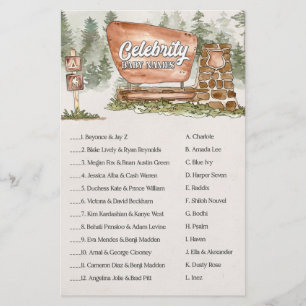 national park celebrity baby names shower game
