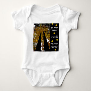 National Park Centennial Hot Springs Autumn Gold Baby Bodysuit