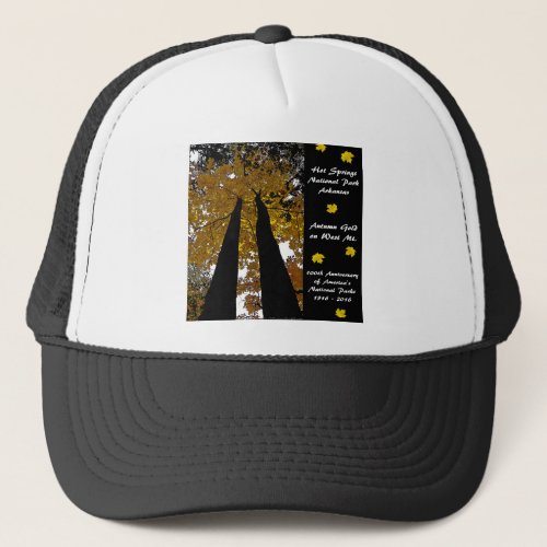 National Park Centennial Hot Springs Autumn Gold Trucker Hat