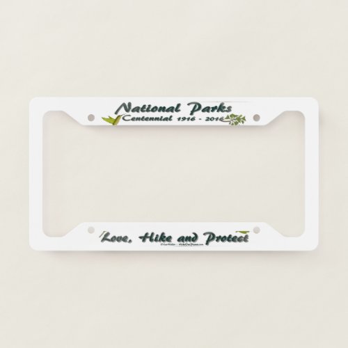National Park Centennial License Plate Frame