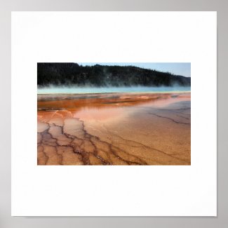 National Park Landscape Photography White Border Poster