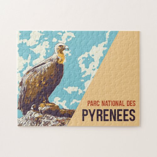 National park of Pyrenees France Vulture Jigsaw Puzzle