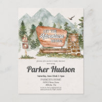 National Park Outdoor baby shower invite