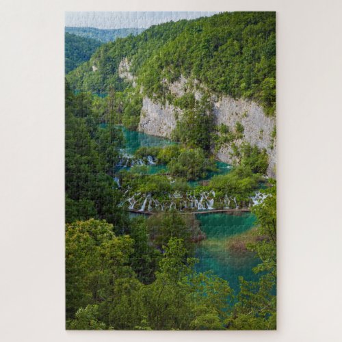 National park Plitvice Lakes in Croatia Puzzle