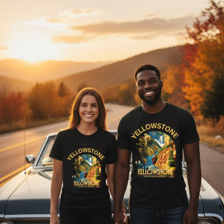 National Park Retro Bison Tee