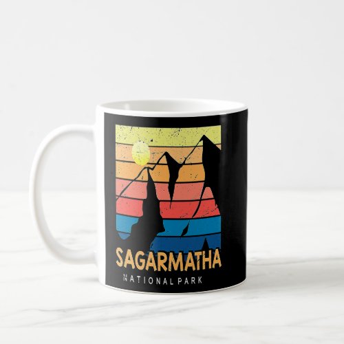 National Park Sagarmatha Everest Tibet Nepal 1976  Coffee Mug