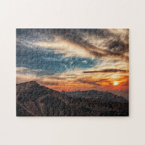 National Park Scenic Mountains Sunset Utah Jigsaw Puzzle