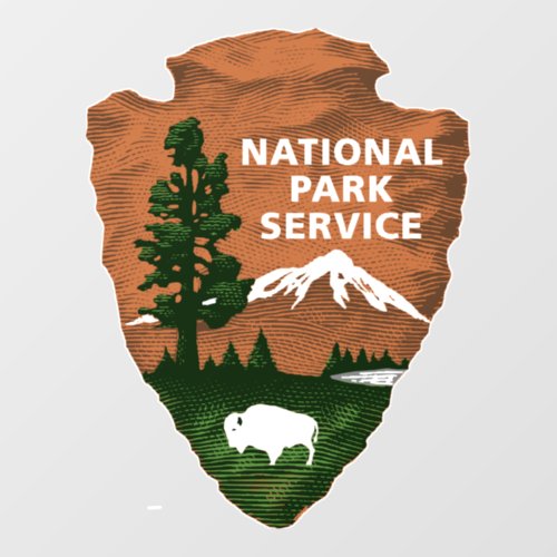 National Park Service Bison Arrowhead Mountains Wall Decal