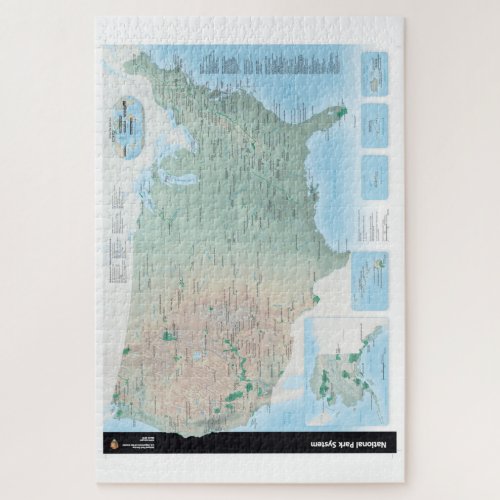 National Park Service System Map Jigsaw Puzzle
