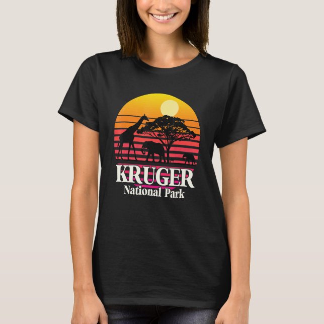 National Park South Africa Safari Kruger Elephant  T-Shirt (Front)