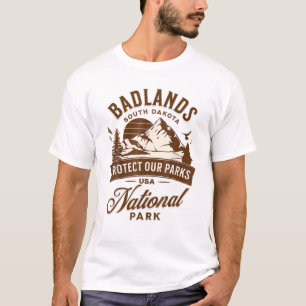 National Park South Dakota Hike Outdoors Funny T-Shirt
