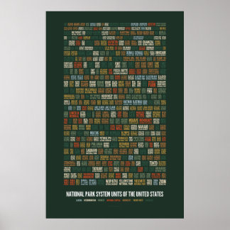 National Park System Units of the US (417) Poster
