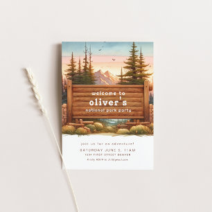 National Park Theme Party Invitation