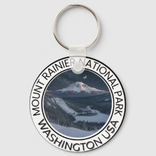 National Park Travel Souvenir Mount Rainier Keychain