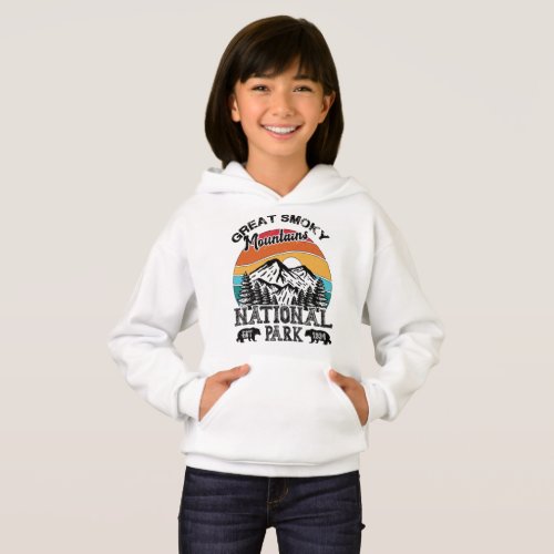 National Parks Great Smoky Mountains Vintage Retro Hoodie