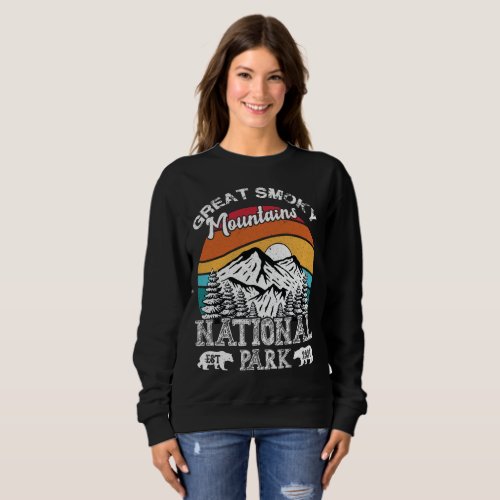 National Parks Great Smoky Mountains Vintage Retro Sweatshirt