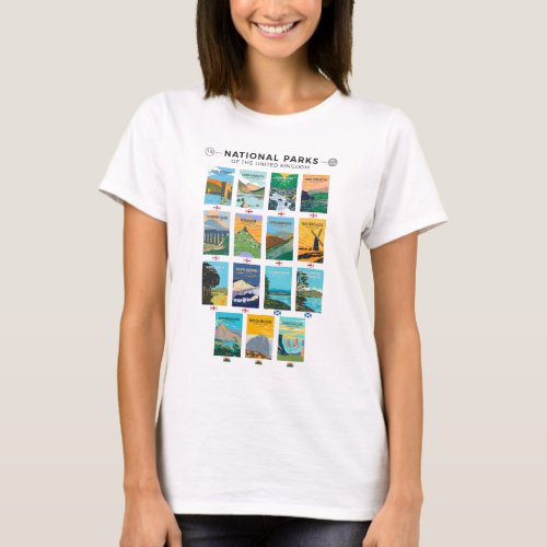 National Parks Of The United Kingdom List T_Shirt