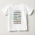 National Parks of The United States List Vintage Baby T-Shirt<br><div class="desc">A display for all 63 National Parks in the United States featuring unique illustrations. Visit them all!</div>