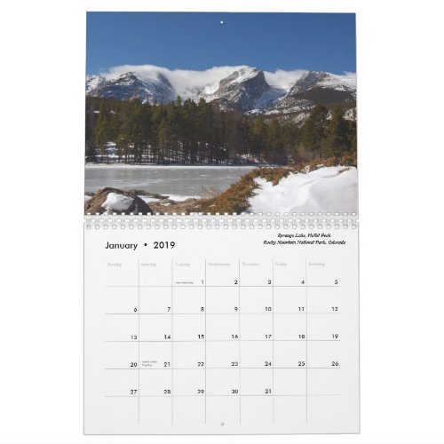National Parks of the USA Calendar