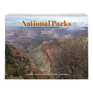 National Parks Photographic 12-Month 2026 Calendar
