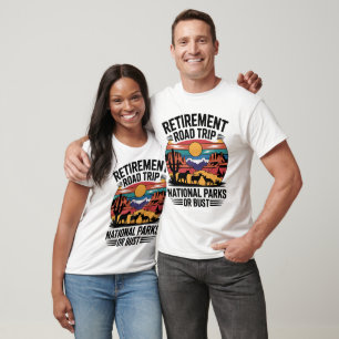 National Parks Retirement Adventure Road Trip T-Shirt
