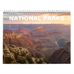 National Parks Scenic Landscapes 2027 Calendar