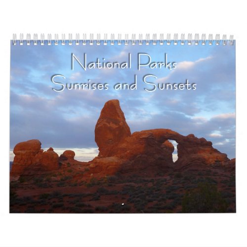 National Parks Sunrises and Sunsets Calendar