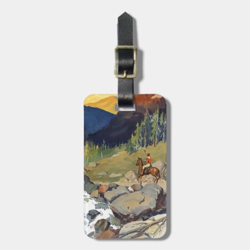 National Parks Travel by Train Luggage Tag