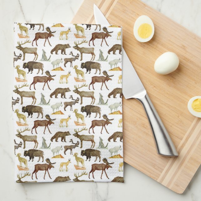 National Parks Wildlife Kitchen Towel (Quarter Fold)
