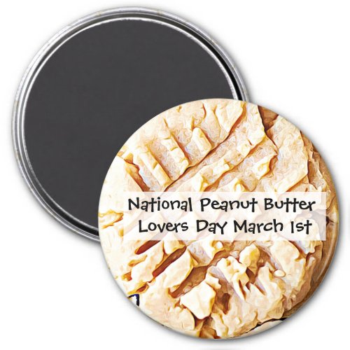 National Peanut Butter Cookie Day March 1st Magnet