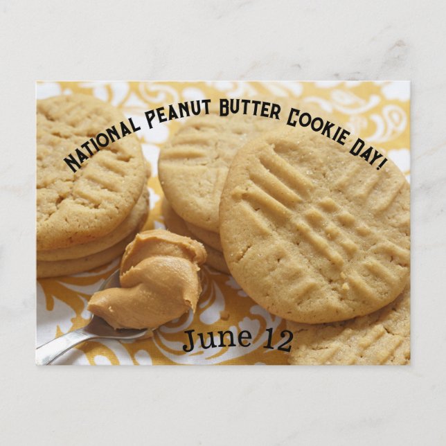 National Peanut Butter Cookie Day! Postcard (Front)