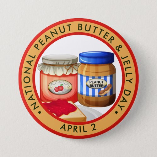 National Peanut Butter  Jelly Day Button