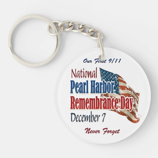 National Pearl Harbor Day Keychain (Front)