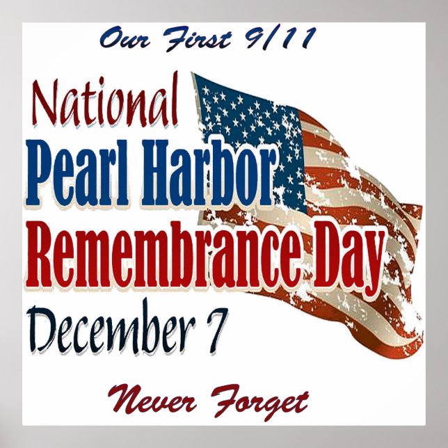 National Pearl Harbor Day Poster (Front)