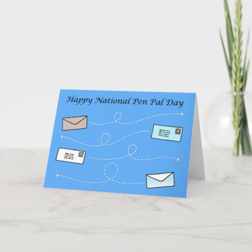 National Pen Pal Day June 1st Card