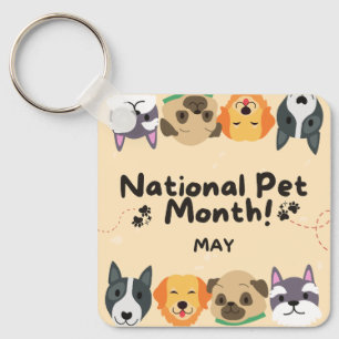 National Pet Month Keychain