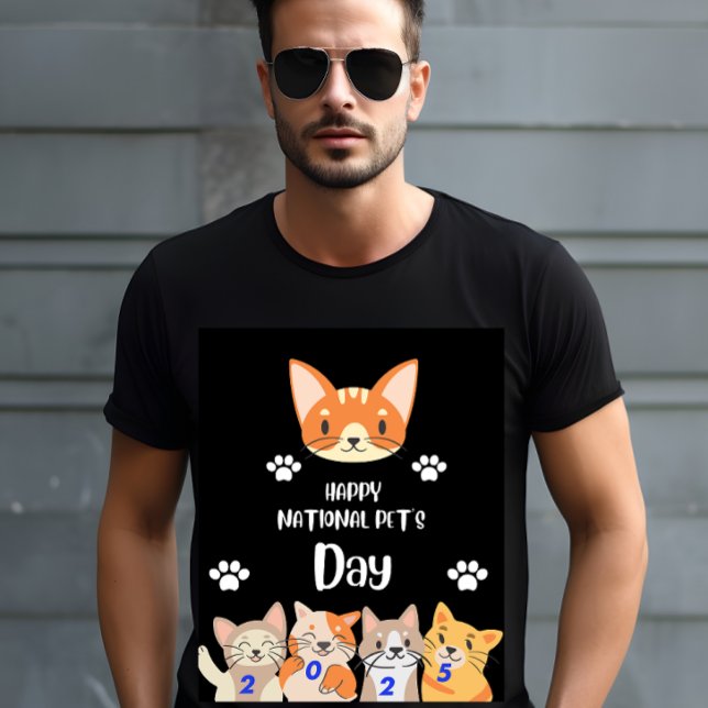 National pet's day unique celebration 20 Feb,2025 T-Shirt (Creator Uploaded)