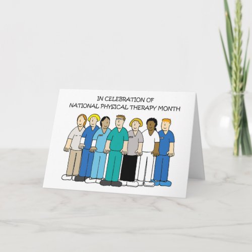 National Physical Therapy Month  October Card