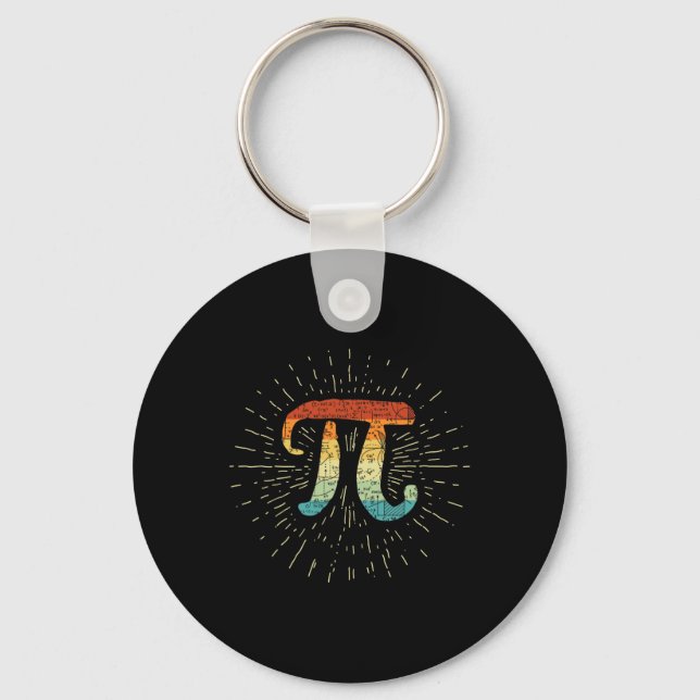 National Pi Day - 3.14 - Math Teacher - Pi Number  Keychain (Front)