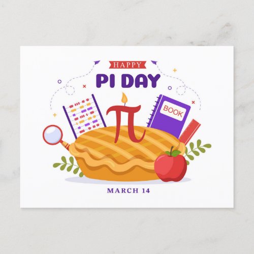 National Pi Day Holiday Postcard