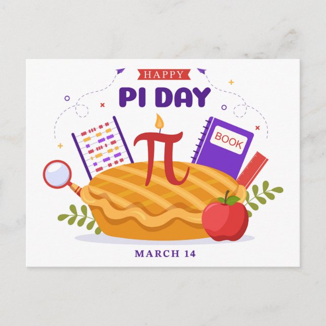 National Pi Day Postcard (Front)