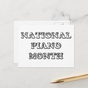 National Piano Month Postcard