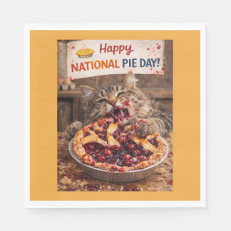 National Pie Day Cat Napkins