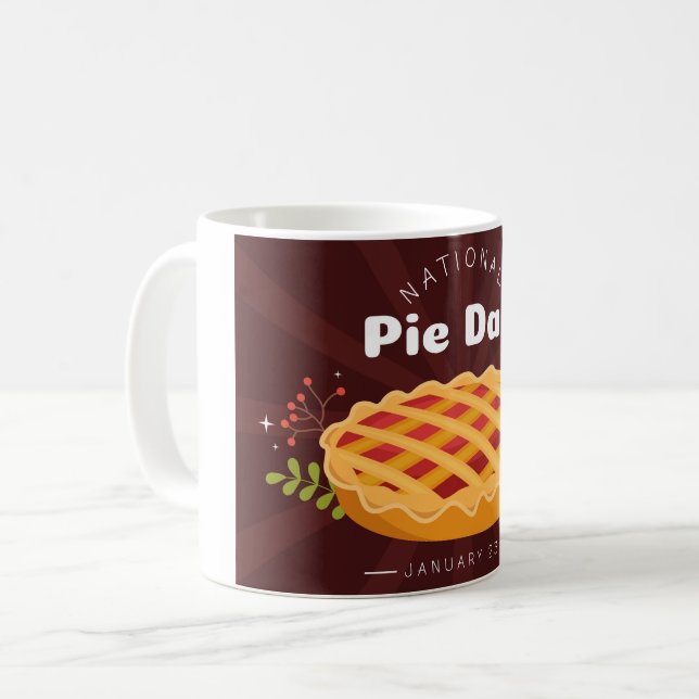 National Pie Day Coffee Mug (Front Left)