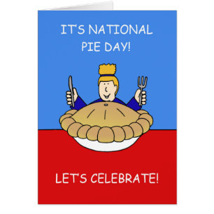 National Pie Day - January 23rd, Cartoon. Cards