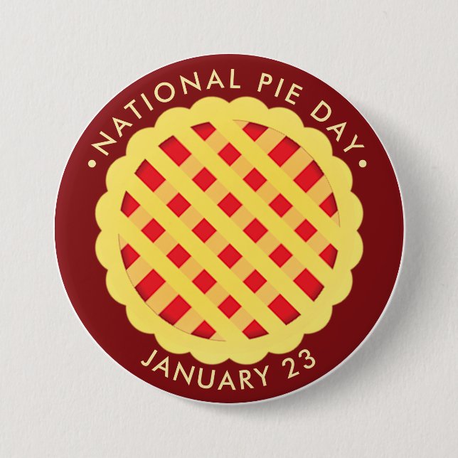 National Pie Day, January Button (Front)
