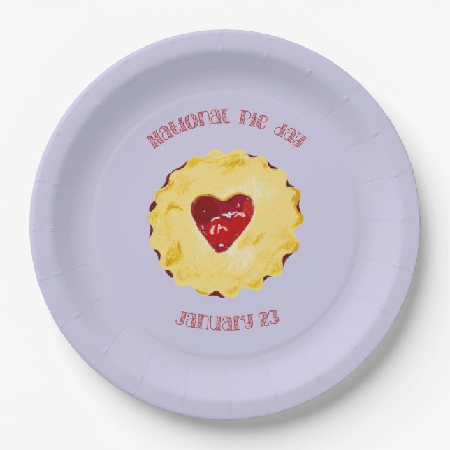 National Pie Day   Paper Plates (Front)