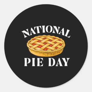National Pie Day - Pi Day Science Math Lover Classic Round Sticker